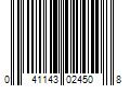 Barcode Image for UPC code 041143024508. Product Name: Sun-Maid Growers of California Sun-Maid California Sun-Dried Raisins  9 oz