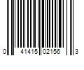 Barcode Image for UPC code 041415021563