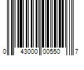 Barcode Image for UPC code 043000005507. Product Name: Kraft Heinz Company MiO Sport Arctic Grape Sugar Free Water Enhancer  1.62 fl oz Bottle