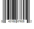 Barcode Image for UPC code 043168676052. Product Name: GE 2-Pack 10-Watt Dimmable LED Daylight A19 Light Bulbs