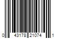 Barcode Image for UPC code 043178210741