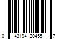 Barcode Image for UPC code 043194204557. Product Name: Conair Corporation Scunci Fashionably Fit 2-In-1 Hair/Wrist Band  Black/White  2 Count