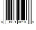 Barcode Image for UPC code 043374042009. Product Name: M-D Building Products 04200 Clear Indoor Window Film Insulator Kit