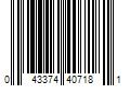 Barcode Image for UPC code 043374407181. Product Name: M-D 3-ft x 1-3/4-in Brown Vinyl Door Weatherstrip | 40718