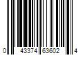 Barcode Image for UPC code 043374636024. Product Name: M-D Building Products 1/4 in. x 5/16 in. x 17 in. Brown Premium Rubber Window Seal for Medium Gaps