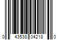 Barcode Image for UPC code 043538042180