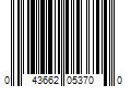 Barcode Image for UPC code 043662053700