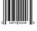 Barcode Image for UPC code 043974000065. Product Name: International Engineering and Manufacturing Inc Woodys ASW2-3775-M Square Digger Aluminum Support Plates - 5/16in. - Natural (1000pk.)