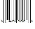 Barcode Image for UPC code 044000005658