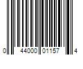 Barcode Image for UPC code 044000011574