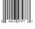 Barcode Image for UPC code 044213474777
