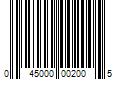 Barcode Image for UPC code 045000002005
