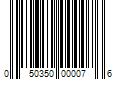 Barcode Image for UPC code 050350000076
