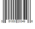 Barcode Image for UPC code 051000203496. Product Name: Campbell Soup Company V8 Splash Orange Pineapple Flavored Juice Beverage  64 fl oz Bottle