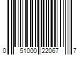 Barcode Image for UPC code 051000220677