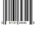 Barcode Image for UPC code 051131343405. Product Name: 3M 34340 Flexible Abrasive Hookit Sheet 5.5 in x 6.8 in P800
