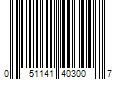 Barcode Image for UPC code 051141403007. Product Name: Scotch Signs and Numbers Mounting Strips 8-Pack 1-in x 0.25-ft Double-Sided Tape in Black | 610P-ST