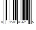Barcode Image for UPC code 052200834725. Product Name: Beech-Nut Stage 1 Oatmeal Baby Cereal  8 oz Canister (6 Pack)
