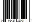 Barcode Image for UPC code 052427260017. Product Name: Lutz 6-In-One Screwdriver