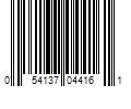 Barcode Image for UPC code 054137044161
