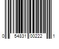 Barcode Image for UPC code 054831002221. Product Name: Owner SSW Fish Hooks with Cutting Point, Size 2/0, Black Chrome