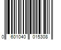 Barcode Image for UPC code 0601040015308