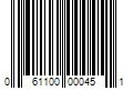Barcode Image for UPC code 061100000451