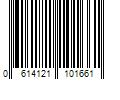 Barcode Image for UPC code 0614121101661. Product Name: K&S Precision Metals CRL 8166 Decorative Metal Rod  3/16 in Dia  12 in L  260 Brass  260 Grade