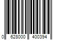 Barcode Image for UPC code 0628000400394