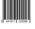Barcode Image for UPC code 0641817002995. Product Name: Safety Works Polycarbonate Safety Glasses Rubber in Clear | 10041748
