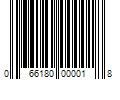 Barcode Image for UPC code 066180000018