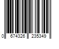Barcode Image for UPC code 0674326235349. Product Name: DEWALT Radius Plastic Safety Glasses Rubber in Black | DPG51-2CTR
