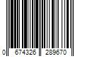 Barcode Image for UPC code 0674326289670. Product Name: CrossFire Hardline Plastic Safety Glasses Rubber in Black | XFHL-107PCTR