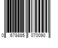 Barcode Image for UPC code 0678885070090. Product Name: BEHR ULTRA 1 gal. Ultra Pure White Extra Durable Eggshell Enamel Interior Paint & Primer