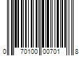 Barcode Image for UPC code 070100007018