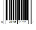 Barcode Image for UPC code 070631157527. Product Name: Venturi SlipX Solutions 70 in. x 72 in. Soft Microfiber Fabric Shower Curtain Liner with Microban