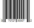 Barcode Image for UPC code 070727000072