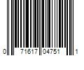 Barcode Image for UPC code 071617047511