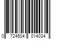 Barcode Image for UPC code 0724504014034. Product Name: Krylon Metallic Spray Paint  Dull Aluminum  12 Oz.
