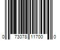 Barcode Image for UPC code 073078117000. Product Name: Global Material Technologies GMT Industrial-Quality Steel Wool Hand Pad  0000 Super Fine  16/Pack (GMA117000)