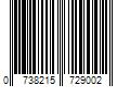 Barcode Image for UPC code 0738215729002. Product Name: Zingz & Thingz Oversized Cloth Napkins, 6 pc.