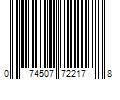 Barcode Image for UPC code 074507722178. Product Name: OPTIX 0.08-in T x 18-in W x 24-in L Clear Acrylic Sheet | 11G0670A