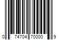 Barcode Image for UPC code 074704700009. Product Name: Murray s Nu Nile Hair Slick Dressing Pomade  3 oz