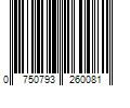 Barcode Image for UPC code 0750793260081. Product Name: ProTec International  Inc ProTec Carrying Case (Backpack) Cello  Black