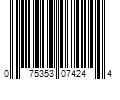 Barcode Image for UPC code 075353074244. Product Name: Duck Brand HP260 Packaging Tape, 1.88' x 60yds, 8pk.