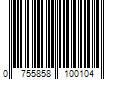 Barcode Image for UPC code 0755858100104. Product Name: Wok & Pan CHR-001P White Deluxe Hi-Back Folding Chair