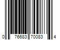 Barcode Image for UPC code 076683700834. Product Name: Outers KIT UNIV .22 AND UP ALUM CASE 28PC