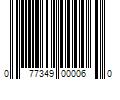 Barcode Image for UPC code 077349000060