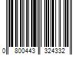 Barcode Image for UPC code 0800443324332