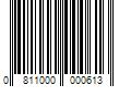 Barcode Image for UPC code 0811000000613. Product Name: VPC 16 oz. Low VOC Clear Drainage Adhesive